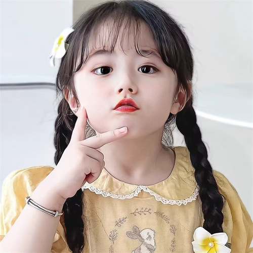 Children's Ponytail Wigs for Girls, Synthetic Hair, Hand-Plaited Fishtail Braids in Y2K Style, Double Ponytails—Factory Direct Sales