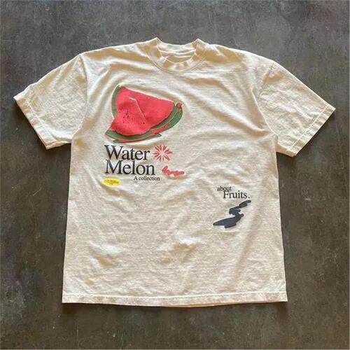 Summer Women Fruit Letter Pattern Printed T-shirts Y2k Haraj