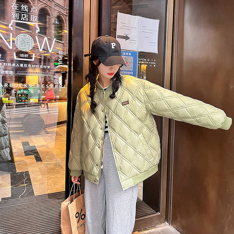 Nuevo invierno plumón de algodón mujer corto casual suelto chaqueta de algodón coreano de moda chaqueta de algodón caliente image 4