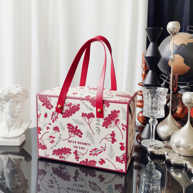 高档1/2平装手提蜂蜜瓶礼品盒牛肉酱秋梨膏果酱包装盒手提盒