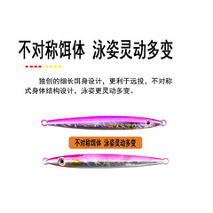 子彈鐵板路亞餌遠投假餌 20g翹嘴鱸魚鉛魚餌路亞鐵板亮片裸片漁具