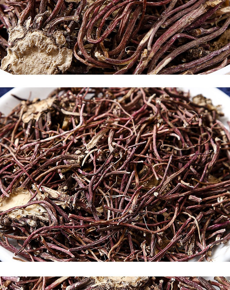Dried Aster Root Zi Wan 100g Canister Sun Dried Herb for Tea and Decoction in use