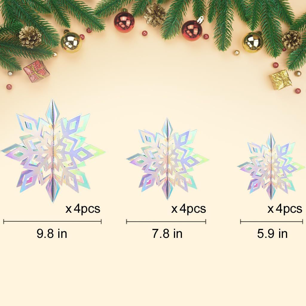 Christmas Snowflake Hanging Flag 3