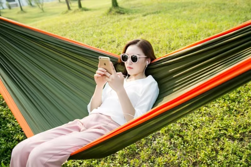 고급 스트랩 모델 270*140CM 밀리터리 그린 및 오렌지(블랙 D 버클 스트랩 포함)