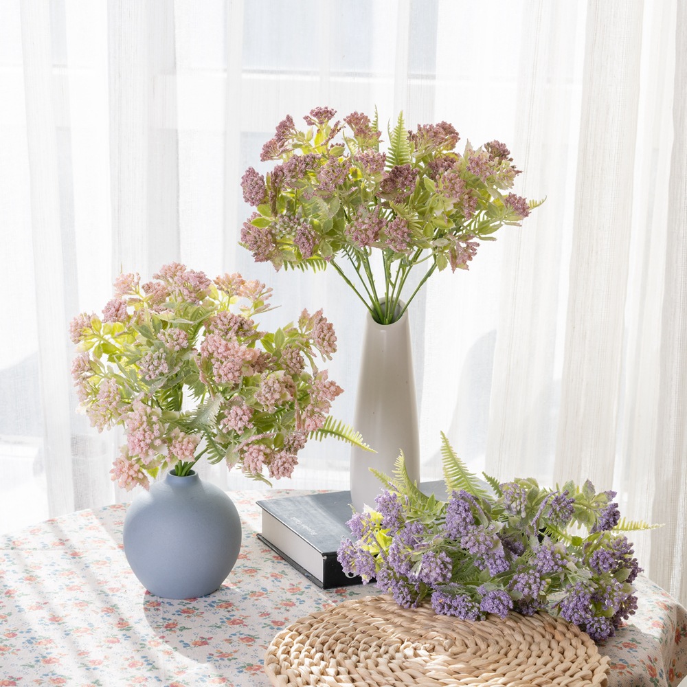 跨境婚慶藍煙星辰花INS風仿真花廠家家居裝飾批發假花CL10003