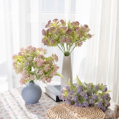 跨境婚慶藍煙星辰花INS風仿真花廠家家居裝飾批發假花CL10003