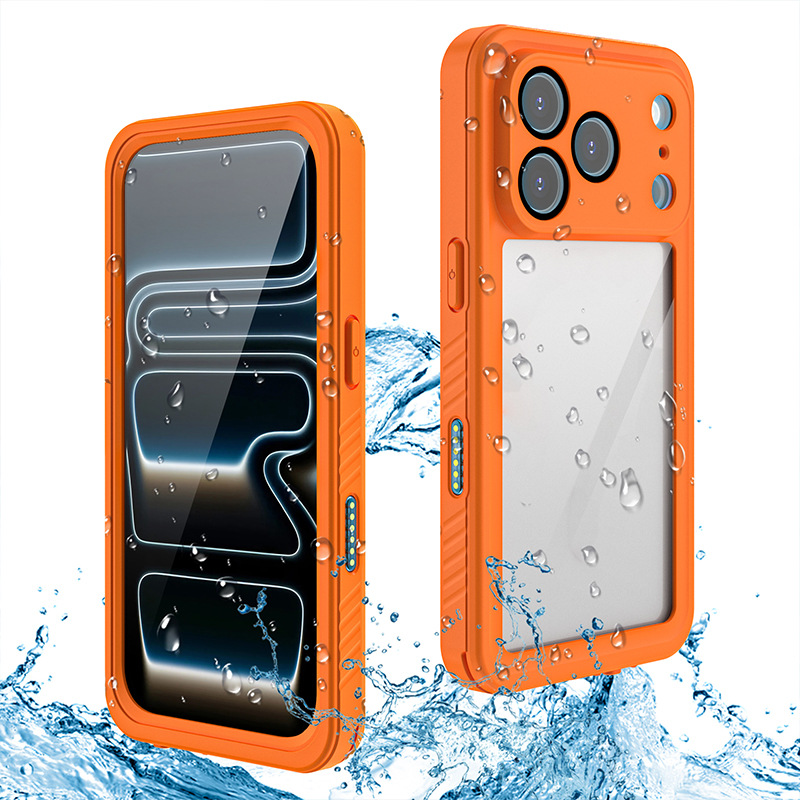 适用新款iPhone17Pro高档款磁吸手机壳Magsafe苹果17后壳工厂批发