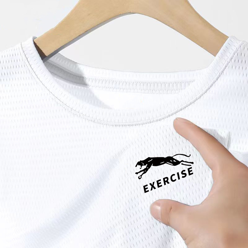 【Mesh Short Sleeve】Little Leopard White