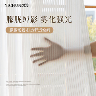 New Dream Curtain White Gauze Curtain Light-Impermeable Chiffon Gauze Living Room Balcony Vertical Stripesd Curtain Blind Gauze Curtain