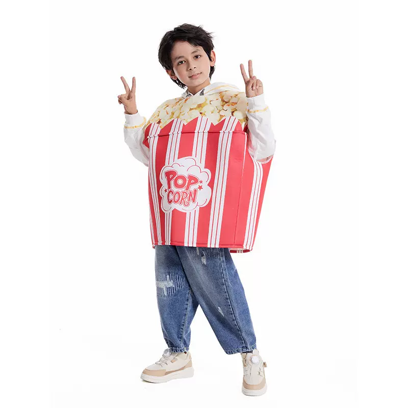 万圣节服装爆米花表演服食物卡通玩偶连体服角色扮演 Popcorn