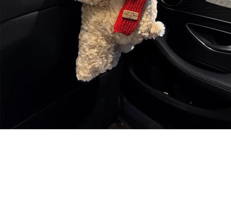 Car Tissue Box Creative Cute Puppy Decoration Paper Box Car Hanging Car Tissue Bag Car Paper Box
