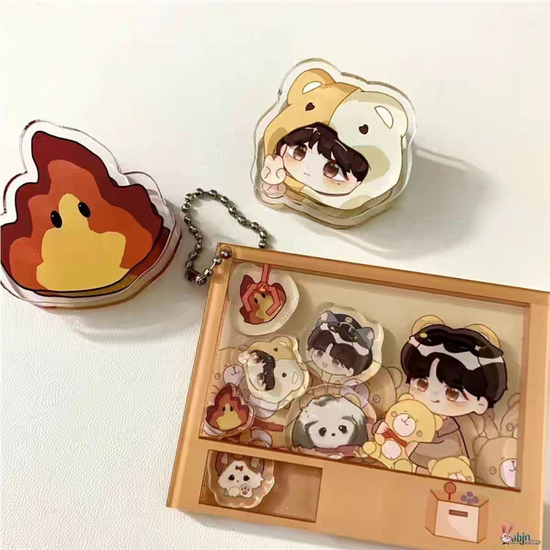 中国风少女粉色蝴蝶结鱼板pp夹亚克力便签夹创意试卷夹零食封口夹|undefined