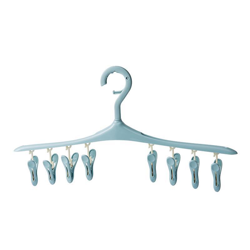 Engrosado 32-clip multi-clip de ropa clip rack de secado percha multifuncional Hotel percha de plástico calcetines de secado domésticos