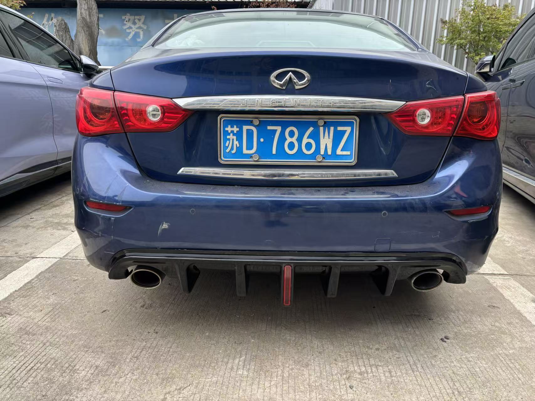 Suitable for 14-17 Q50L Modified Rear Lip with Lights or Without Lights, Rear Lip Spoiler