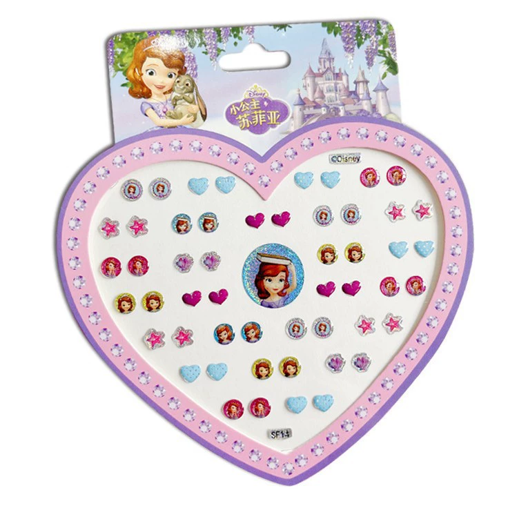 Genuine children's shiny ears stickers for princess, cartoon sticker, 3D