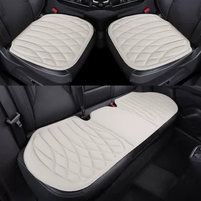 Seat cushion, seat cover | New car seat cushion made of - moonlight-whitethree-piece-set
