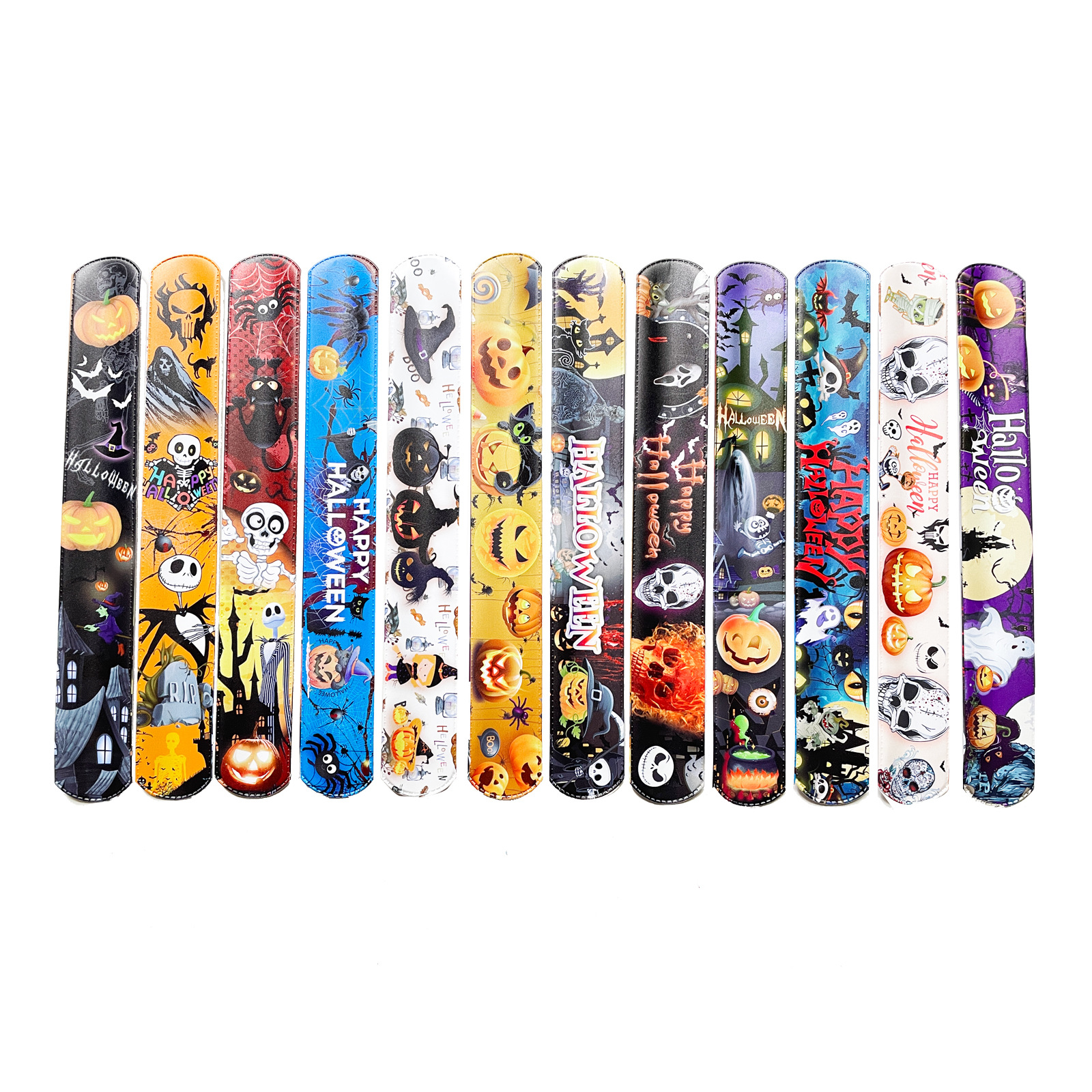 Pasadena de Halloween transfronteriza para niños pulseras de PVC pulseras de fantasmas de terror pulseras mixtas pulseras