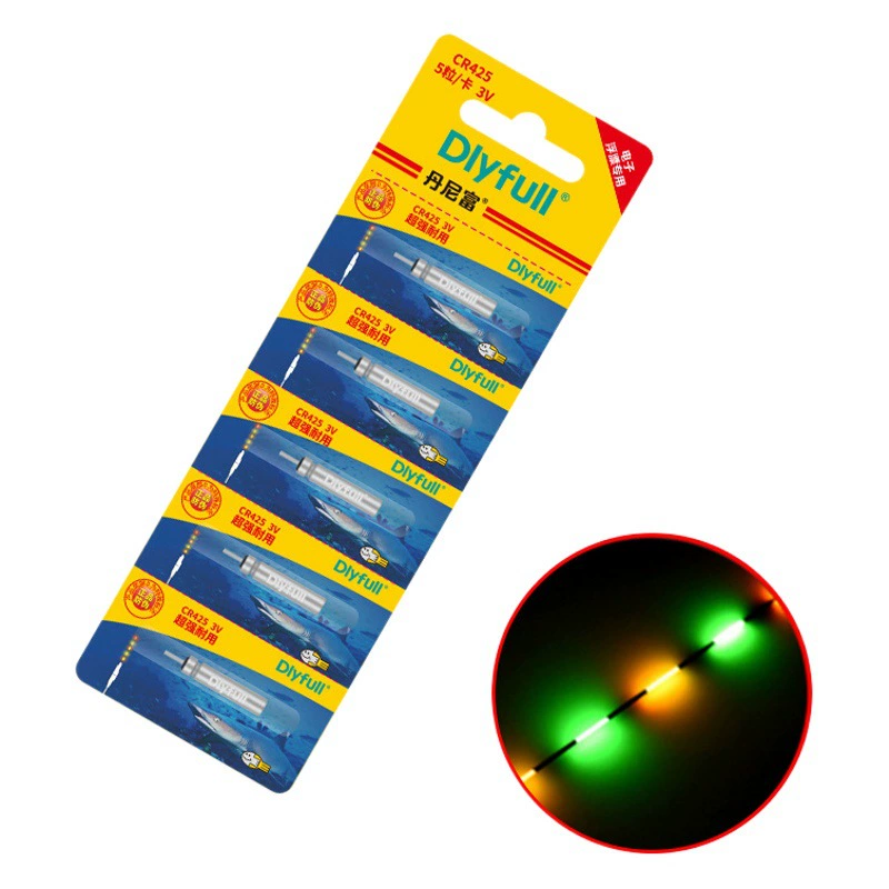 Источник питания Danny Rich Светящаяся дрейфовая батарея CR425/CR316/CR322 Электронная дрейфовая батарея для ночной рыбалки