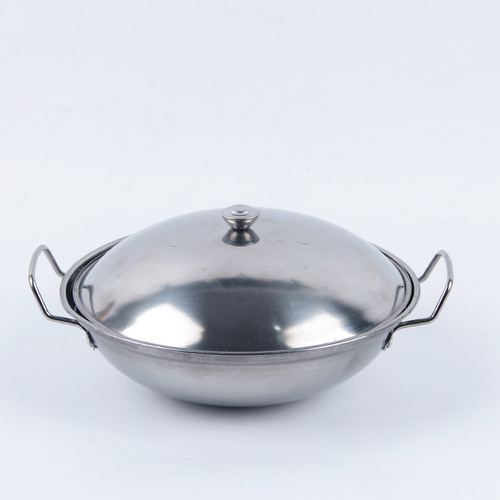 Factory direct sales stainless steel bar thickened alcohol pot anti-overflow bar pot dry pot non-magnetic small hot pot alcohol stove