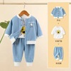 Children's set for early age, clothing, 3 piece set, loose fit, autumn