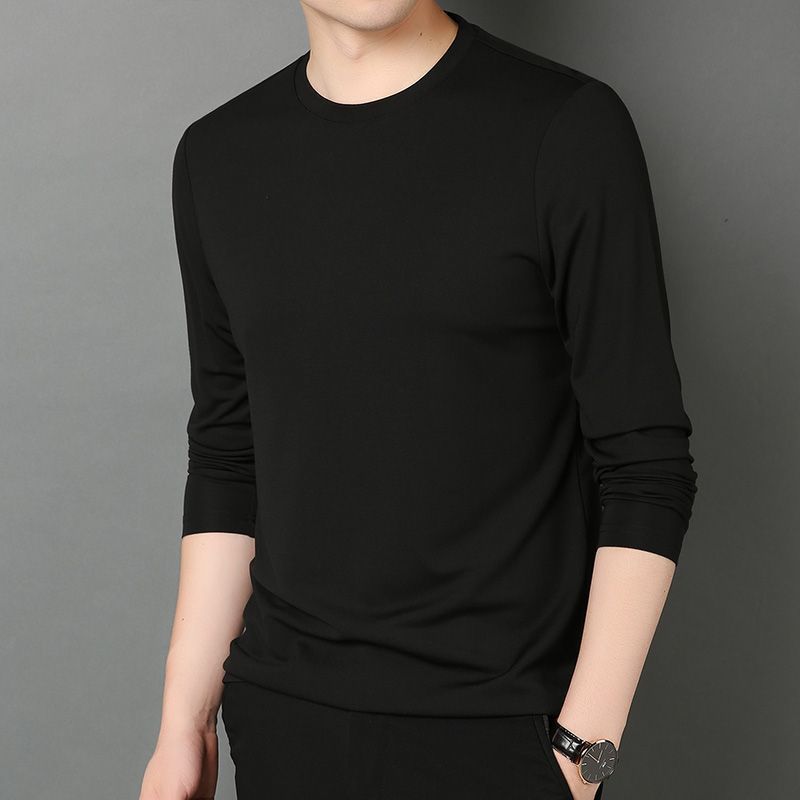 블랙 라운드넥 긴소매