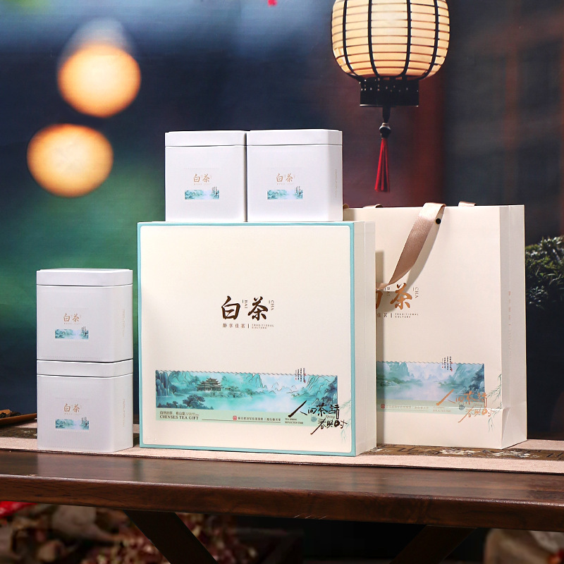 高档一斤装安吉白茶礼盒茶叶包装盒通用安吉天目湖白茶散茶空礼盒