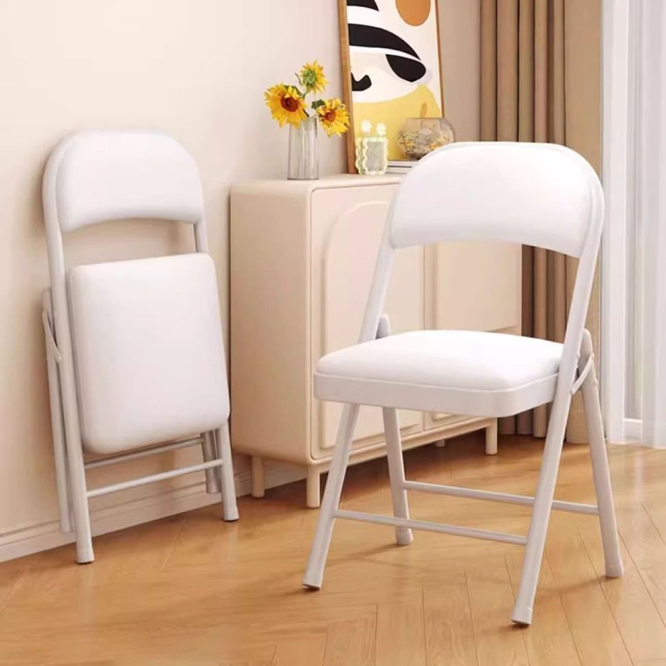 Computer Chair, Comfortable Office Chair for Long Periods of Sitting, Dormitory College Student Study Folding Back Chair, Bedroom Dining Chair Stool