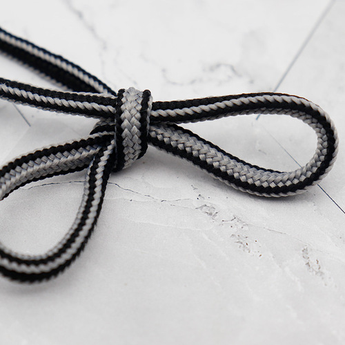 Kulogin shoe lace 6mm half-round dual-color polyester shoelace adapter for casual shoes, sports shoes, canvas shoes, board shoes decoration
