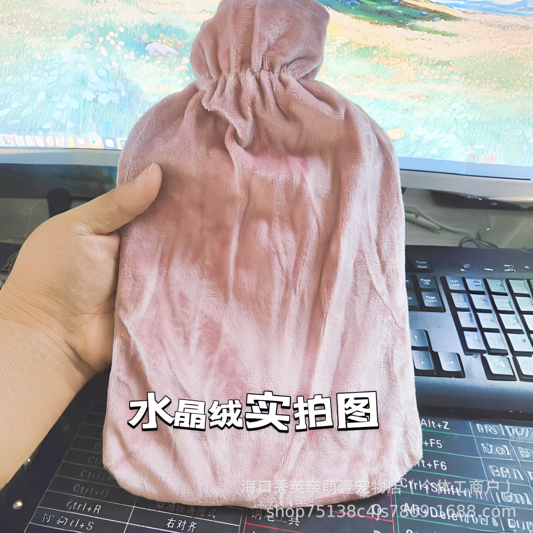뜨거운 물 가방 천 커버 싱글 세일 대형 새로운 봉제 천 커버는 물을 두껍게 한 폭발 방지 중년 및 노인의 따뜻한 물 주머니로 채워져 배를 따뜻하게합니다.