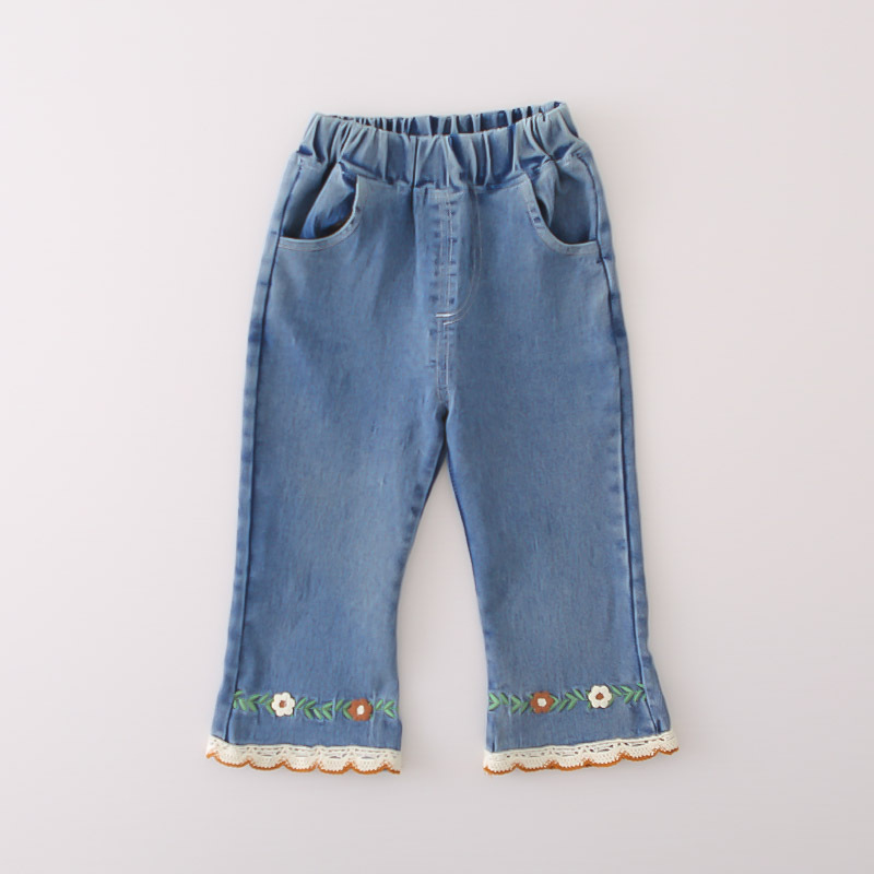 Ensemble trois pièces pour fille, pull à col brodé, gilet, printemps et automne, élégant et décontracté_voghion.com