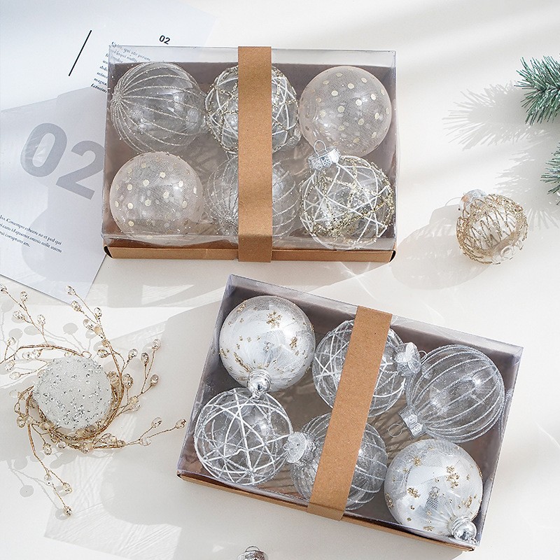 Juegos de bolas de Navidad de venta caliente transfronteriza, escenas de navidad, decoración de árboles de navidad, colgantes de bolas colgantes al por mayor al por mayor image 5