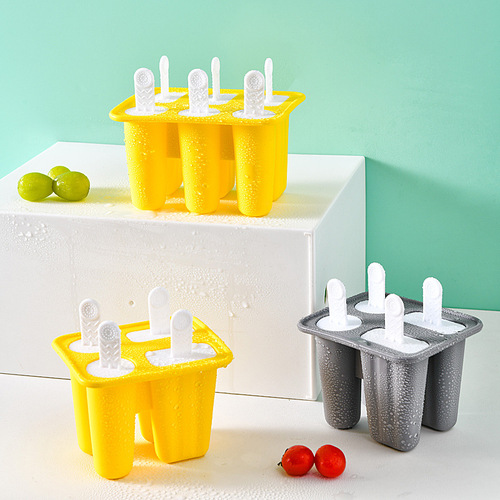 New food grade silicone pop ice mold ice cream mold ice tray cartoon ice tray ice cream grinding tool creative