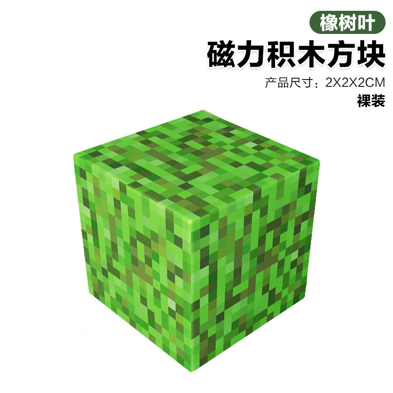 磁力积木方块2cm儿童益智DIY拼装玩具搭建我的磁力世界MC套|undefined