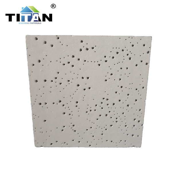 Mineral Fiber Ceiling Tablero de techo insonorizado Tablero de lana mineral ignífugo 12-15mm