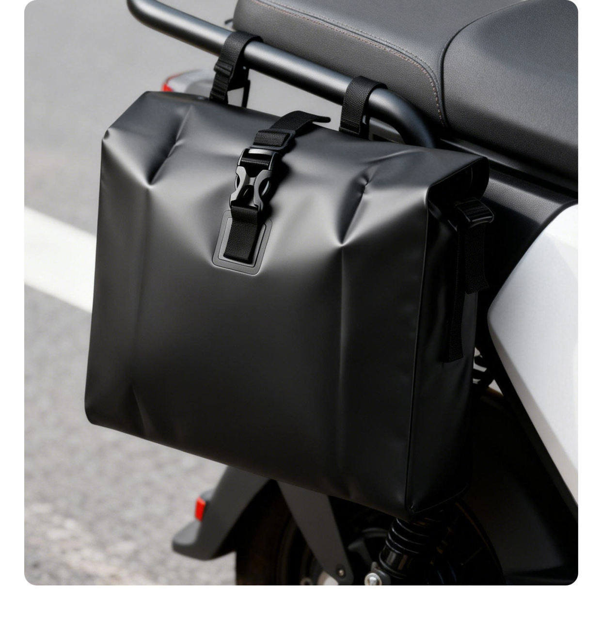 Waterproof Hanging Bag for Electric Scooter, Front Storage Pouch for Battery Bike, Storage Bag for Scooter, Rear Tail Bag, Side Hanging Backpack