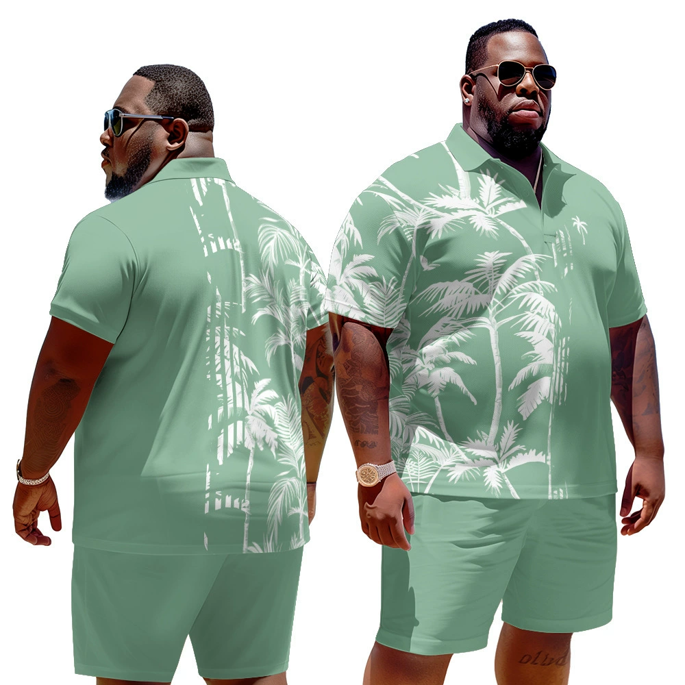 «Кросс-бордерная торговля»? set, European style, with short sleeve, 3D, plus size