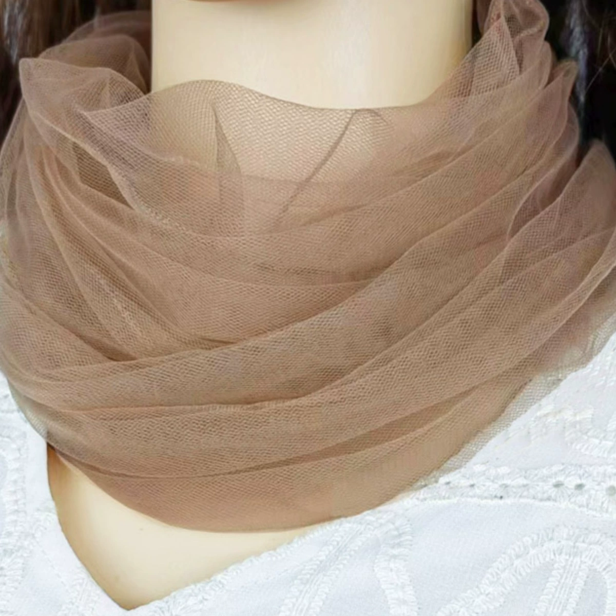 Сказочный пуловер ярких цветов, маленький шарф на шею, защита от солнца, защита для шеи, шарф на шею, летний тонкий шелковый шарф, украшение-консилер