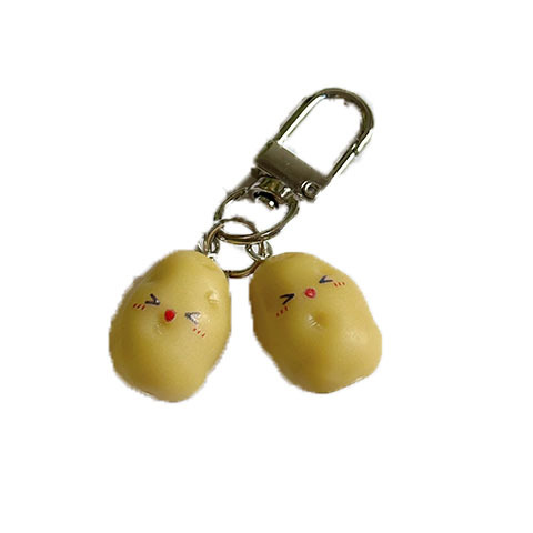 模擬ジャガイモのキーホルダー創意食品シリーズジャガイモの個性的なカバンのアクセサリーを作って、親友にプレゼントします。