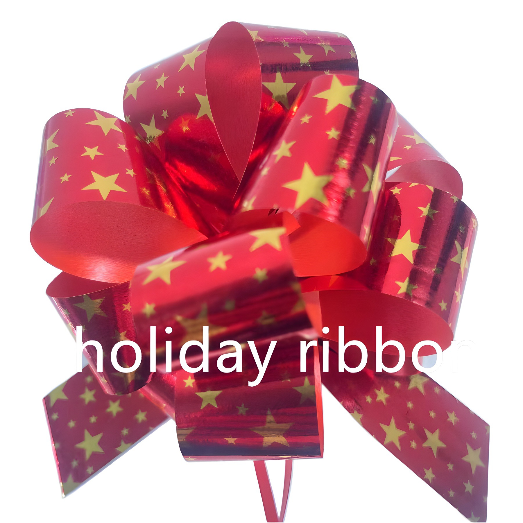 Navidad personalizada caja de regalo de fiestas decoración de flores de mano bola de patrón de estrella de cinta de color esférica de mano