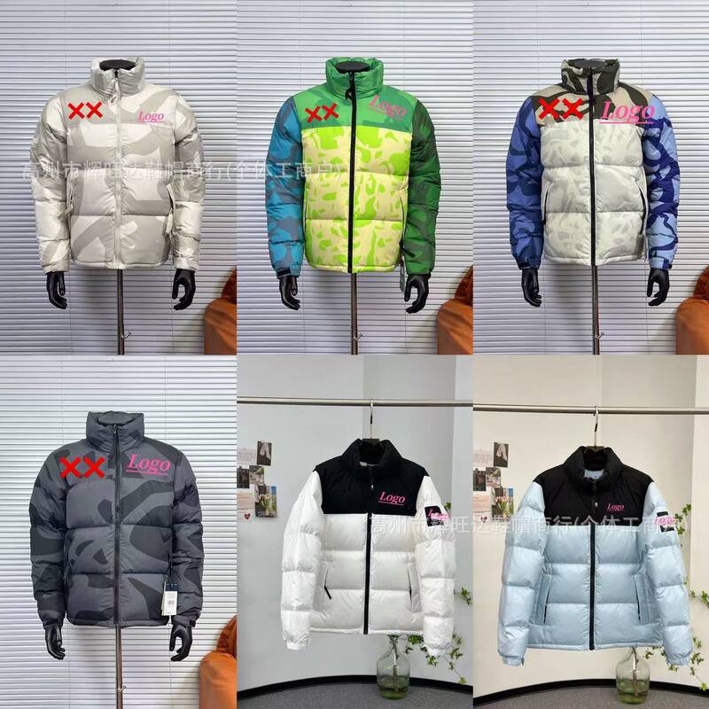 Putian North Face 1996 down Jacket Collaboration Xx Unisex 700 Fill Power Embroidered White Duck down Waterproof Thickened Warm Coat