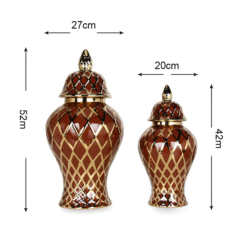 다크 브라운 금 스몰 사이즈 (42CM)