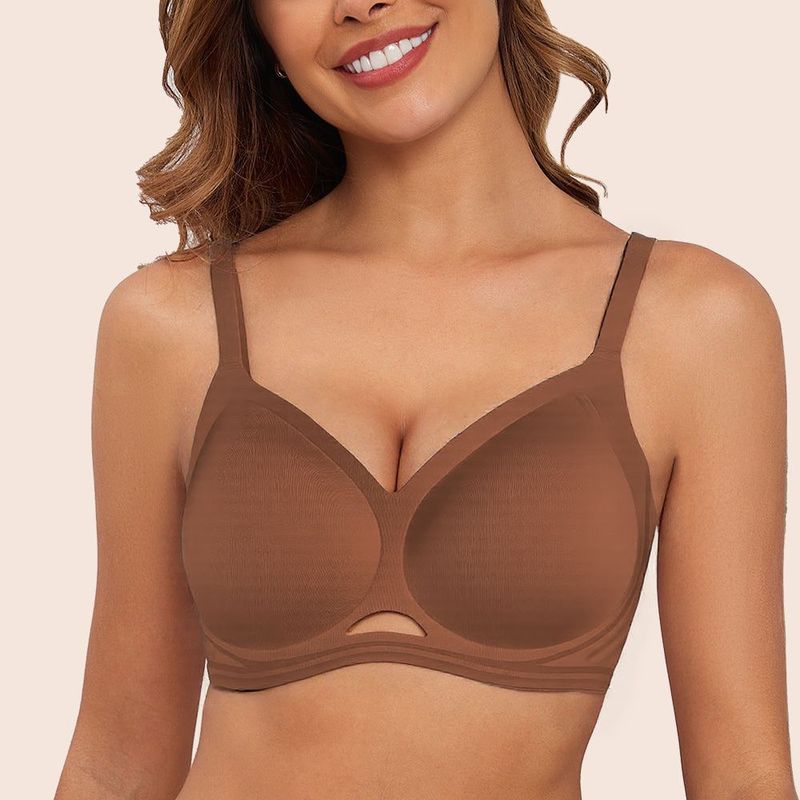 Cross-Border New Popular Amazon Seamless Wireless Seamless Bra for Big Breasts and Thin Women's Daily Comfortable Underwear for Women Cross-Border New Popular Amazon Seamless Wireless Seamless Bra for Big Breasts and Thin Women's Daily Comfortable Underwear for Women