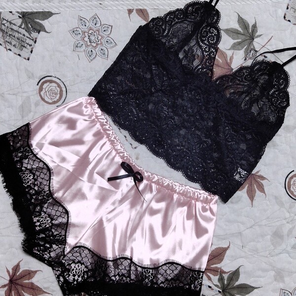lace split underwear