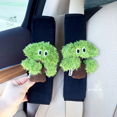 Yuzu and Sycamore Leaf Car Sürətlər qutusu və əl tormozu başlıqları - black-plush-shoulder-pads-qingsong-two-pieces