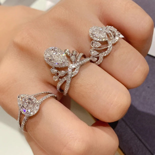 �߼����p��ins�18K�׽�ˮ�����ʯŮ��ָ�M�΢肾W�t�Y�ﶶ����