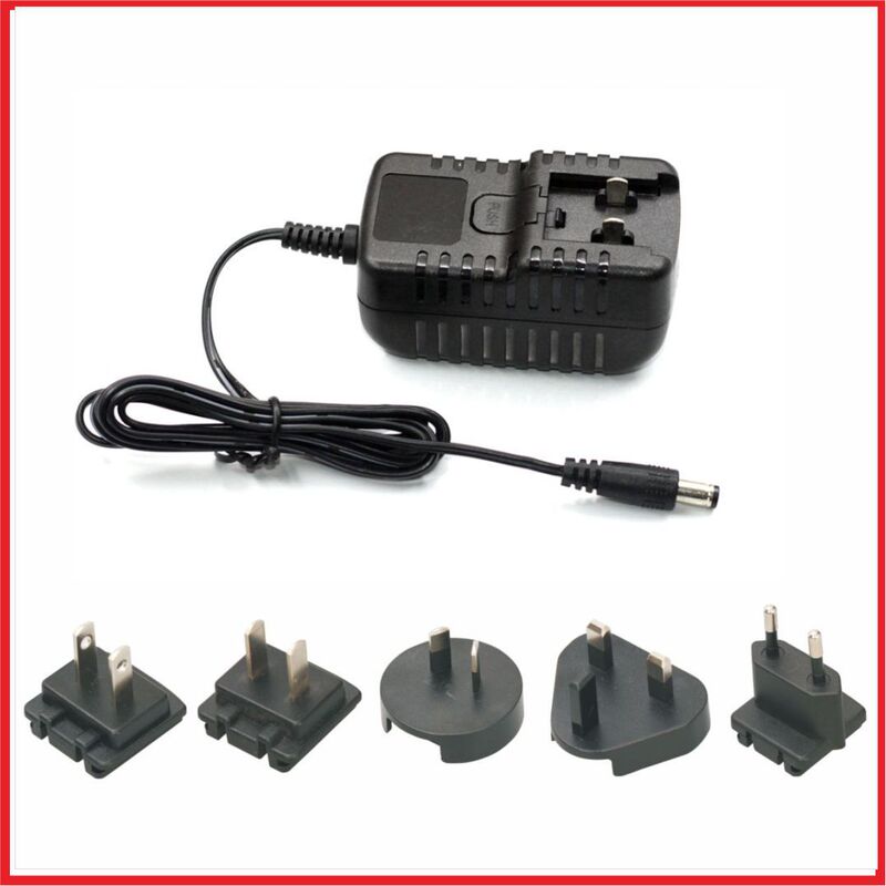 18W plug interchangeable head USB charger UL 3C CE certification convertible head power adapter