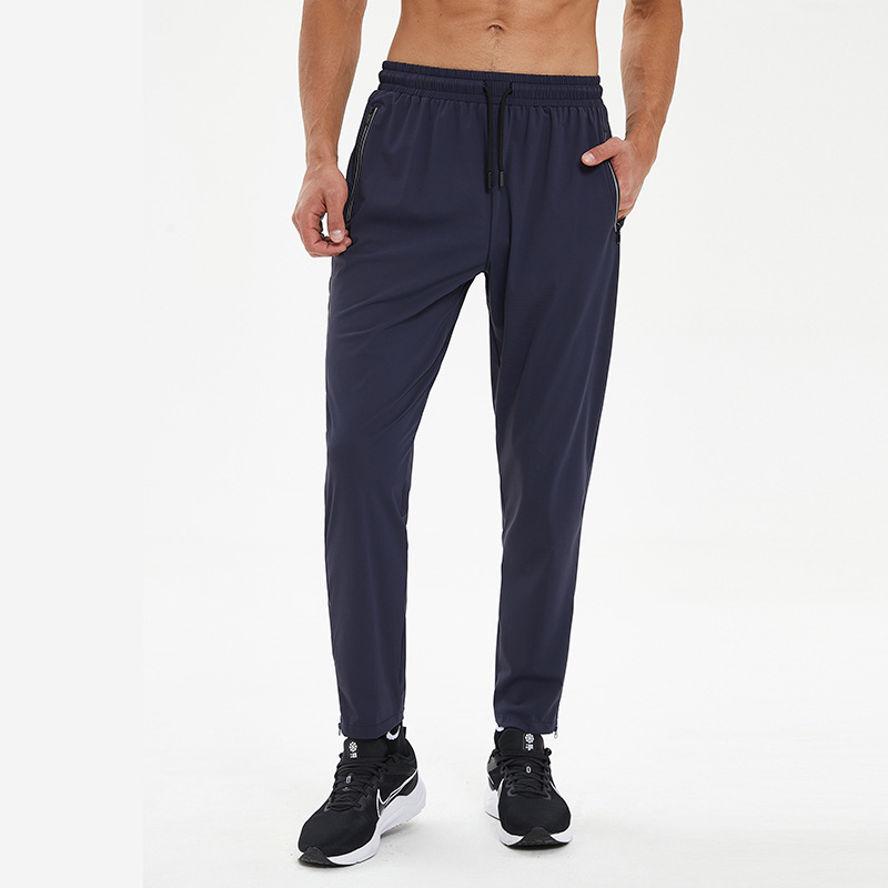 Solid color quick-drying sports trousers men's autumn New loose running fitness basketball training outdoor casual pants wholesale
