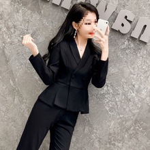 职业装春秋新款西装套装套裙美容师制服酒店前台工作装珠宝店制服