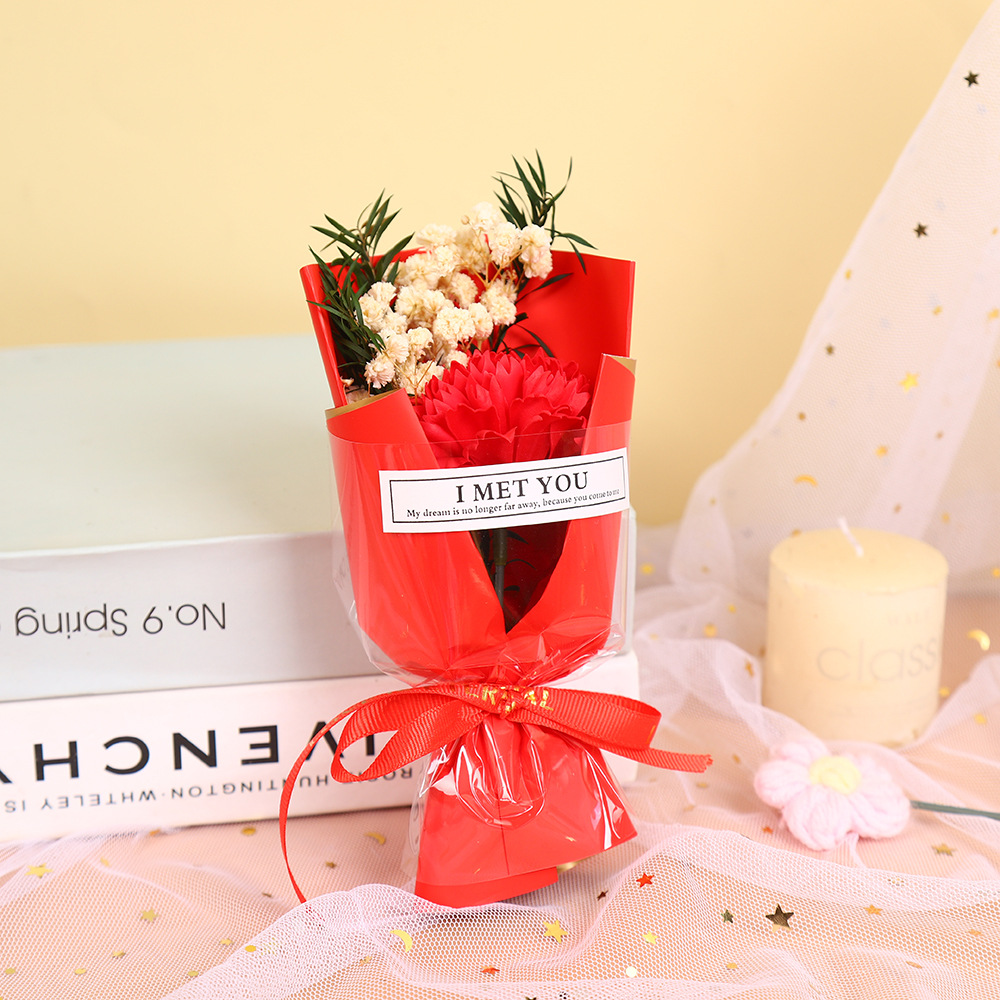 520 Día de San Valentín creativo estrella seca rosa flor de jabón mini ramo de flores exquisito regalo de acompañante al por mayor