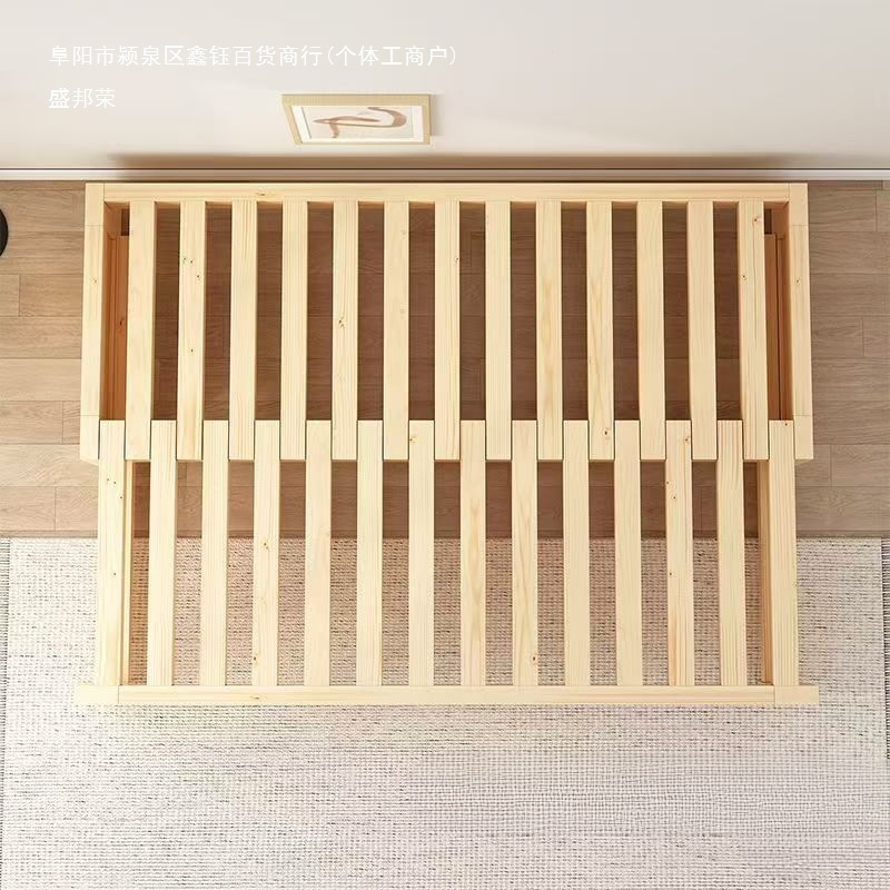 北欧实木多功能折叠抽拉床沙发床两用伸缩床榻榻米床客厅家具现货|undefined